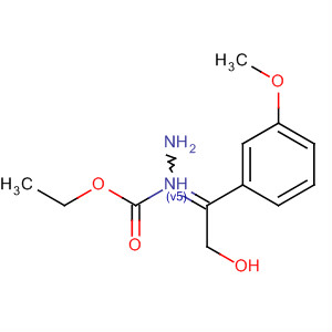 Hydrazinecarboxylic acid, [2-hydroxy-1-(3-methoxyphenyl)ethylidene]-,  ethyl ester
