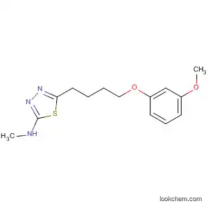 Molecular Structure of 87431-53-6 (1,3,4-Thiadiazol-2-amine, 5-[4-(3-methoxyphenoxy)butyl]-N-methyl-)