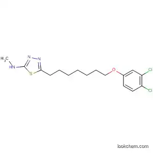 Molecular Structure of 87431-60-5 (1,3,4-Thiadiazol-2-amine, 5-[7-(3,4-dichlorophenoxy)heptyl]-N-methyl-)