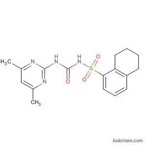 Molecular Structure of 87473-46-9 (1-Naphthalenesulfonamide,
N-[[(4,6-dimethyl-2-pyrimidinyl)amino]carbonyl]-5,6,7,8-tetrahydro-)