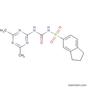 Molecular Structure of 87473-53-8 (1H-Indene-5-sulfonamide,
N-[[(4,6-dimethyl-1,3,5-triazin-2-yl)amino]carbonyl]-2,3-dihydro-)