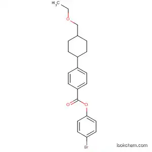 Molecular Structure of 87486-81-5 (Benzoic acid, 4-[4-(ethoxymethyl)cyclohexyl]-, 4-bromophenyl ester,
trans-)