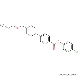 Molecular Structure of 87486-85-9 (Benzoic acid, 4-[4-(propoxymethyl)cyclohexyl]-, 4-chlorophenyl ester,
trans-)