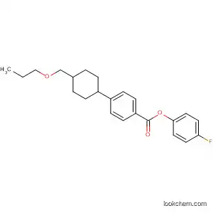Molecular Structure of 87486-86-0 (Benzoic acid, 4-[4-(propoxymethyl)cyclohexyl]-, 4-fluorophenyl ester,
trans-)