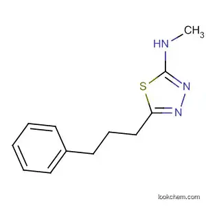 Molecular Structure of 87535-24-8 (1,3,4-Thiadiazol-2-amine, N-methyl-5-(3-phenylpropyl)-)