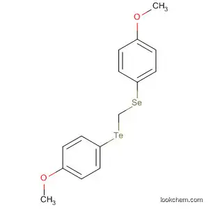 Molecular Structure of 87550-11-6 (Benzene, 1-methoxy-4-[[[(4-methoxyphenyl)seleno]methyl]telluro]-)
