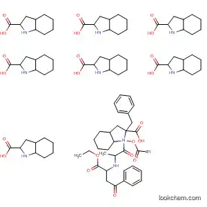 1H-Indole-2-carboxylic acid,
1-[2-[[1-(ethoxycarbonyl)-3-oxo-3-phenylpropyl]amino]-1-oxopropyl]octa
hydro-, phenylmethyl ester