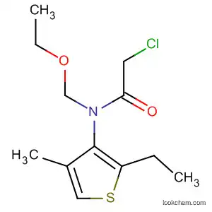 Molecular Structure of 87674-82-6 (Acetamide, 2-chloro-N-(ethoxymethyl)-N-(2-ethyl-4-methyl-3-thienyl)-)