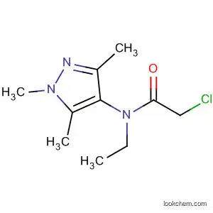 Molecular Structure of 87675-21-6 (Acetamide, 2-chloro-N-ethyl-N-(1,3,5-trimethyl-1H-pyrazol-4-yl)-)