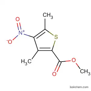 Molecular Structure of 87675-26-1 (2-Thiophenecarboxylic acid, 3,5-dimethyl-4-nitro-, methyl ester)