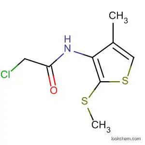 Molecular Structure of 87675-70-5 (Acetamide, 2-chloro-N-[4-methyl-2-(methylthio)-3-thienyl]-)