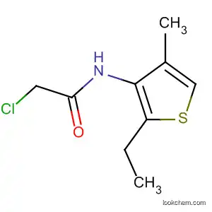 Molecular Structure of 87675-77-2 (Acetamide, 2-chloro-N-(2-ethyl-4-methyl-3-thienyl)-)