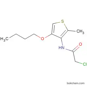 Molecular Structure of 87675-79-4 (Acetamide, N-(4-butoxy-2-methyl-3-thienyl)-2-chloro-)