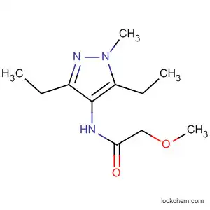 Molecular Structure of 87675-92-1 (Acetamide, N-(3,5-diethyl-1-methyl-1H-pyrazol-4-yl)-2-methoxy-)