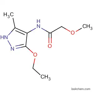 Molecular Structure of 87675-93-2 (Acetamide, N-(3-ethoxy-5-methyl-1H-pyrazol-4-yl)-2-methoxy- (9CI))