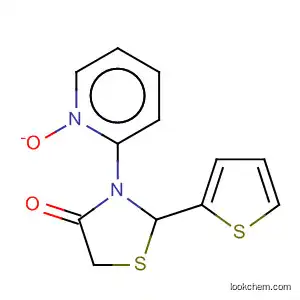 Molecular Structure of 87795-43-5 (4-Thiazolidinone, 3-(1-oxido-2-pyridinyl)-2-(thienyl)-)