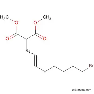 Molecular Structure of 87803-00-7 (Propanedioic acid, (8-bromo-2-octenyl)-, dimethyl ester)