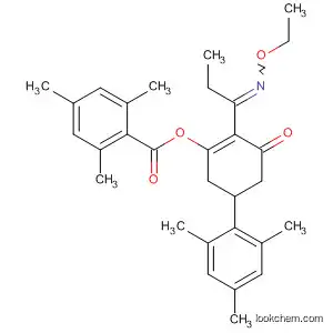 Molecular Structure of 87821-68-9 (Benzoic acid, 2,4,6-trimethyl-,
2-[1-(ethoxyimino)propyl]-3-oxo-5-(2,4,6-trimethylphenyl)-1-cyclohexen-
1-yl ester)
