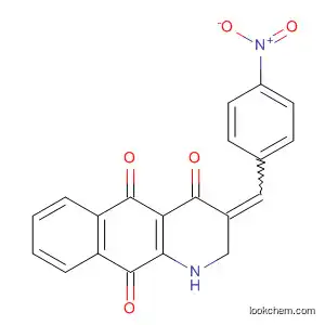 Molecular Structure of 87863-53-4 (Benzo[g]quinoline-4,5,10(1H)-trione,
2,3-dihydro-3-[(4-nitrophenyl)methylene]-)