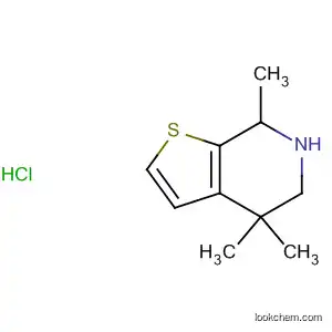 Molecular Structure of 87870-18-6 (Thieno[2,3-c]pyridine, 4,5,6,7-tetrahydro-4,4,7-trimethyl-, hydrochloride)