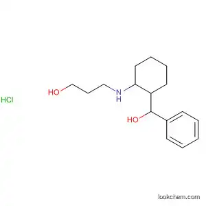 Molecular Structure of 87908-55-2 (Benzenemethanol, a-[2-[(3-hydroxypropyl)amino]cyclohexyl]-,
hydrochloride)