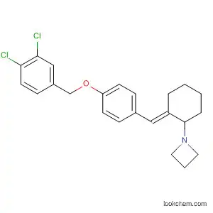 Molecular Structure of 87909-10-2 (Azetidine,
1-[2-[[4-[(3,4-dichlorophenyl)methoxy]phenyl]methylene]cyclohexyl]-, (E)-)