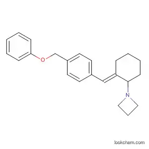 Molecular Structure of 87909-11-3 (Azetidine, 1-[2-[[4-(phenoxymethyl)phenyl]methylene]cyclohexyl]-, (E)-)
