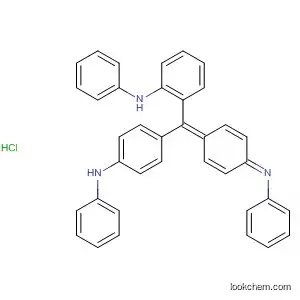 Molecular Structure of 87971-22-0 (Benzenamine,
N-phenyl-2-[[4-(phenylamino)phenyl][4-(phenylimino)-2,5-cyclohexadien
-1-ylidene]methyl]-, monohydrochloride)