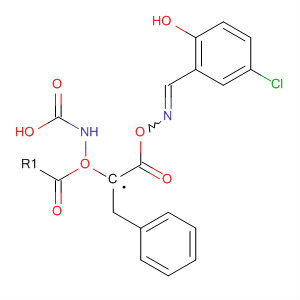 Carbamic acid,  [2-[[[(5-chloro-2-hydroxyphenyl)methylene]amino]oxy]-2-oxoethyl]-,  phenylmethyl ester, (E)-