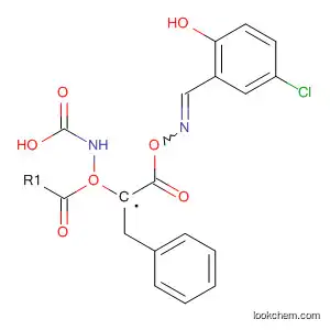 Molecular Structure of 87974-59-2 (Carbamic acid,
[2-[[[(5-chloro-2-hydroxyphenyl)methylene]amino]oxy]-2-oxoethyl]-,
phenylmethyl ester, (E)-)