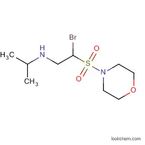 Molecular Structure of 87975-15-3 (Morpholine, 4-[[1-bromo-2-[(1-methylethyl)amino]ethyl]sulfonyl]-)