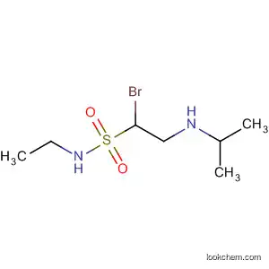 Molecular Structure of 87975-30-2 (Ethanesulfonamide, 1-bromo-N-ethyl-2-[(1-methylethyl)amino]-)
