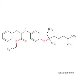 Molecular Structure of 87991-52-4 (Phenylalanine, N-[4-[(1-ethyl-1,5-dimethylhexyl)oxy]phenyl]-, ethyl ester)