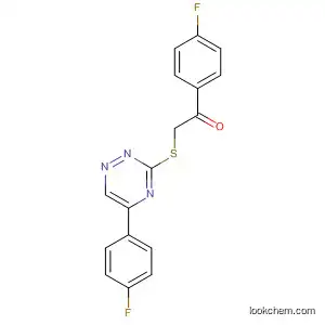 Molecular Structure of 87992-28-7 (Ethanone,
1-(4-fluorophenyl)-2-[[5-(4-fluorophenyl)-1,2,4-triazin-3-yl]thio]-)