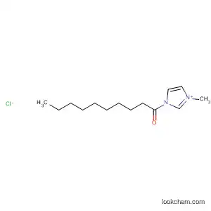 Molecular Structure of 87994-58-9 (1H-Imidazolium, 1-methyl-3-(1-oxodecyl)-, chloride)