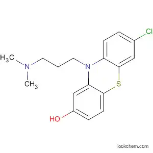 Molecular Structure of 87994-60-3 (10H-Phenothiazin-2-ol, 7-chloro-10-[3-(dimethylamino)propyl]-)