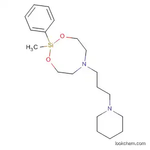 Molecular Structure of 87996-35-8 (1,3-Dioxa-6-aza-2-silacyclooctane,
2-methyl-2-phenyl-6-[3-(1-piperidinyl)propyl]-)