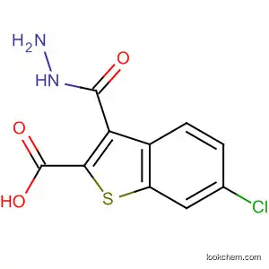 Molecular Structure of 87999-22-2 (Benzo[b]thiophene-2-carboxylic acid, 6-chloro-, hydrazide)