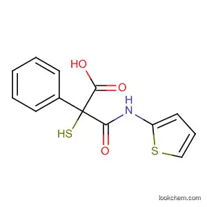 Molecular Structure of 87999-24-4 (Benzeneacetic acid, 2-mercapto-a-[(2-thienylamino)carbonyl]-)