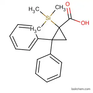 Molecular Structure of 88035-72-7 (Cyclopropanecarboxylic acid, 2,2-diphenyl-1-(trimethylsilyl)-)