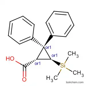 Molecular Structure of 88035-78-3 (Cyclopropanecarboxylic acid, 2,2-diphenyl-3-(trimethylsilyl)-, trans-)