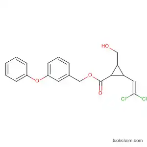 Molecular Structure of 88037-56-3 (Cyclopropanecarboxylic acid,
2-(2,2-dichloroethenyl)-3-(hydroxymethyl)-, (3-phenoxyphenyl)methyl
ester)