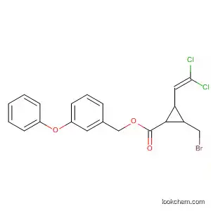 Molecular Structure of 88037-58-5 (Cyclopropanecarboxylic acid, 2-(bromomethyl)-3-(2,2-dichloroethenyl)-,
(3-phenoxyphenyl)methyl ester)