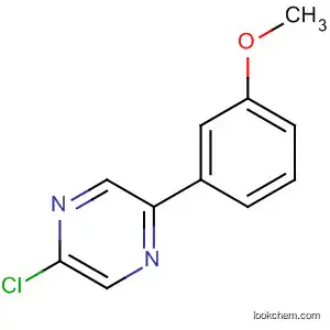 Molecular Structure of 88066-86-8 (2-Chloro-5-(3-methoxy-phenyl)-pyrazine)