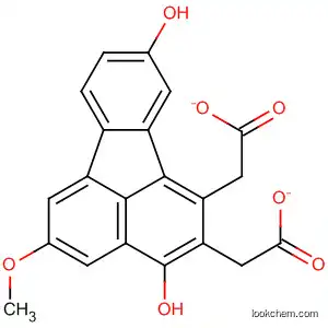 Molecular Structure of 88070-13-7 (3,9-Fluoranthenediol, 5-methoxy-, diacetate)