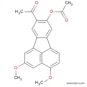 Molecular Structure of 88070-21-7 (Ethanone, 1-[9-(acetyloxy)-3,5-dimethoxy-8-fluoranthenyl]-)