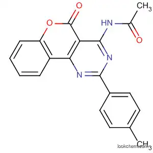Molecular Structure of 88071-61-8 (Acetamide,
N-[2-(4-methylphenyl)-5-oxo-5H-[1]benzopyrano[4,3-d]pyrimidin-4-yl]-)