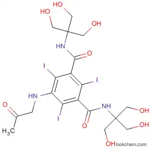Molecular Structure of 88116-64-7 (1,3-Benzenedicarboxamide,
5-(acetylmethylamino)-N,N'-bis[2-hydroxy-1,1-bis(hydroxymethyl)ethyl]-
2,4,6-triiodo-)