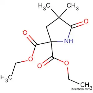 Molecular Structure of 88143-95-7 (2,2-Pyrrolidinedicarboxylic acid, 4,4-dimethyl-5-oxo-, diethyl ester)