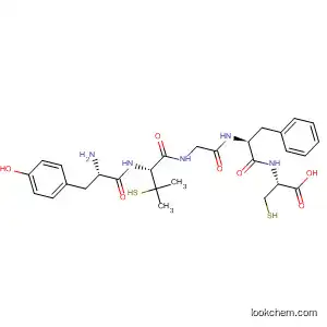 Molecular Structure of 88144-97-2 (L-Cysteine, L-tyrosyl-3-mercapto-D-valylglycyl-L-phenylalanyl-)